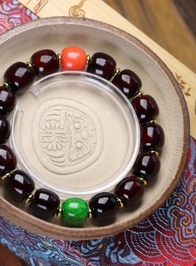 天然血料山龟壳男女文玩手串