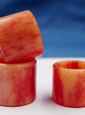 血料骆驼骨射箭大拇指红色戒子