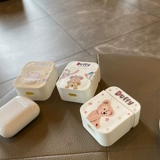 Dafi Friends Cute Square Bearset Case подходит для AirPods 2 Generation Protective Cover Pro Soft Shell Duffy Bear 3