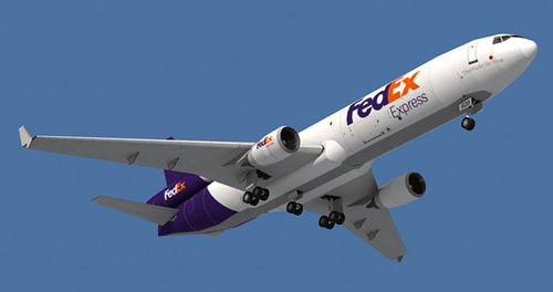 纸模型非成品麦道 MD-11 Fedex联邦快递民航客机飞机 1:72 1:100 - 图0