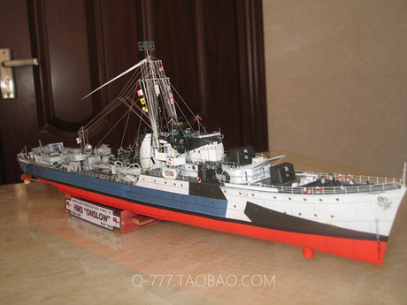 777 Paper Model 1 0 1 144 World War Ii British O Class Hms Onslow Destroyer