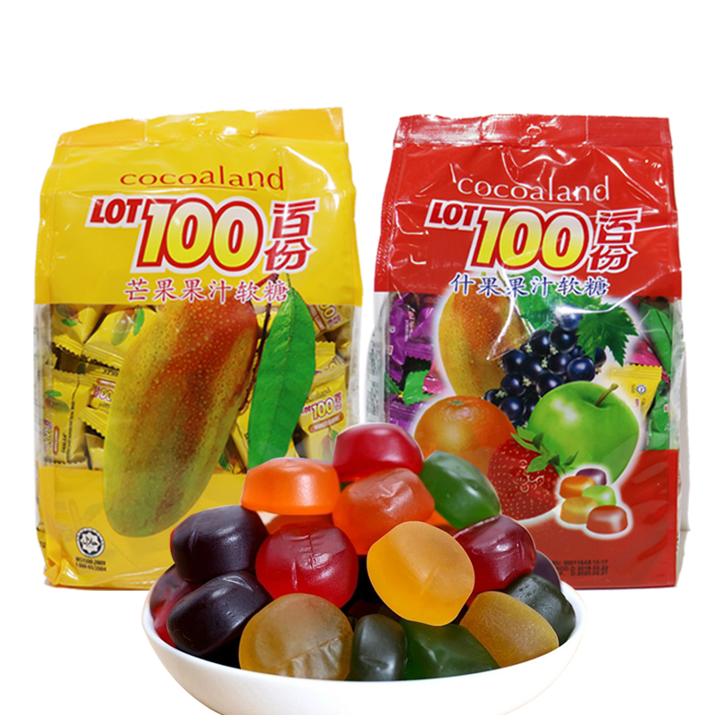 【清仓特价】马来西亚一百份果汁软糖cocoaland一百分LOT100分Q糖 - 图3
