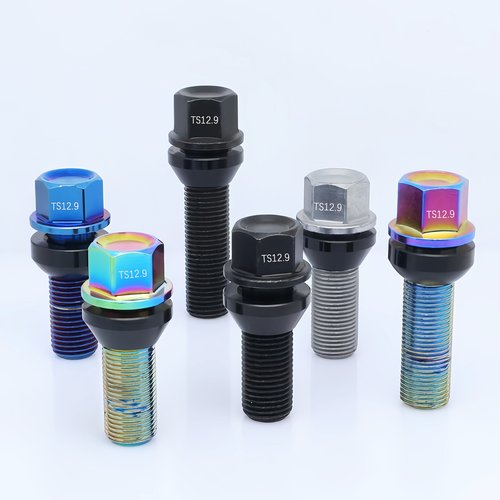 轮毂轮锻造钢强度12.9螺栓加长螺丝不掉色适用大众奥迪奔驰宝马 - 图3