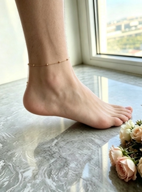 优男阁|男士钛钢脚链 简约百搭学生项链手链脚链网红个性配饰