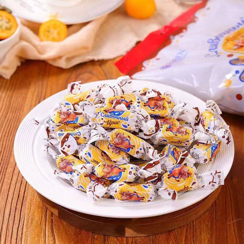 俄罗斯进口奶糖花生牛奶味太妃糖怀旧老式奶糖零食可可味奶糖,淘宝优惠券,粉丝福利购,淘宝优惠卷