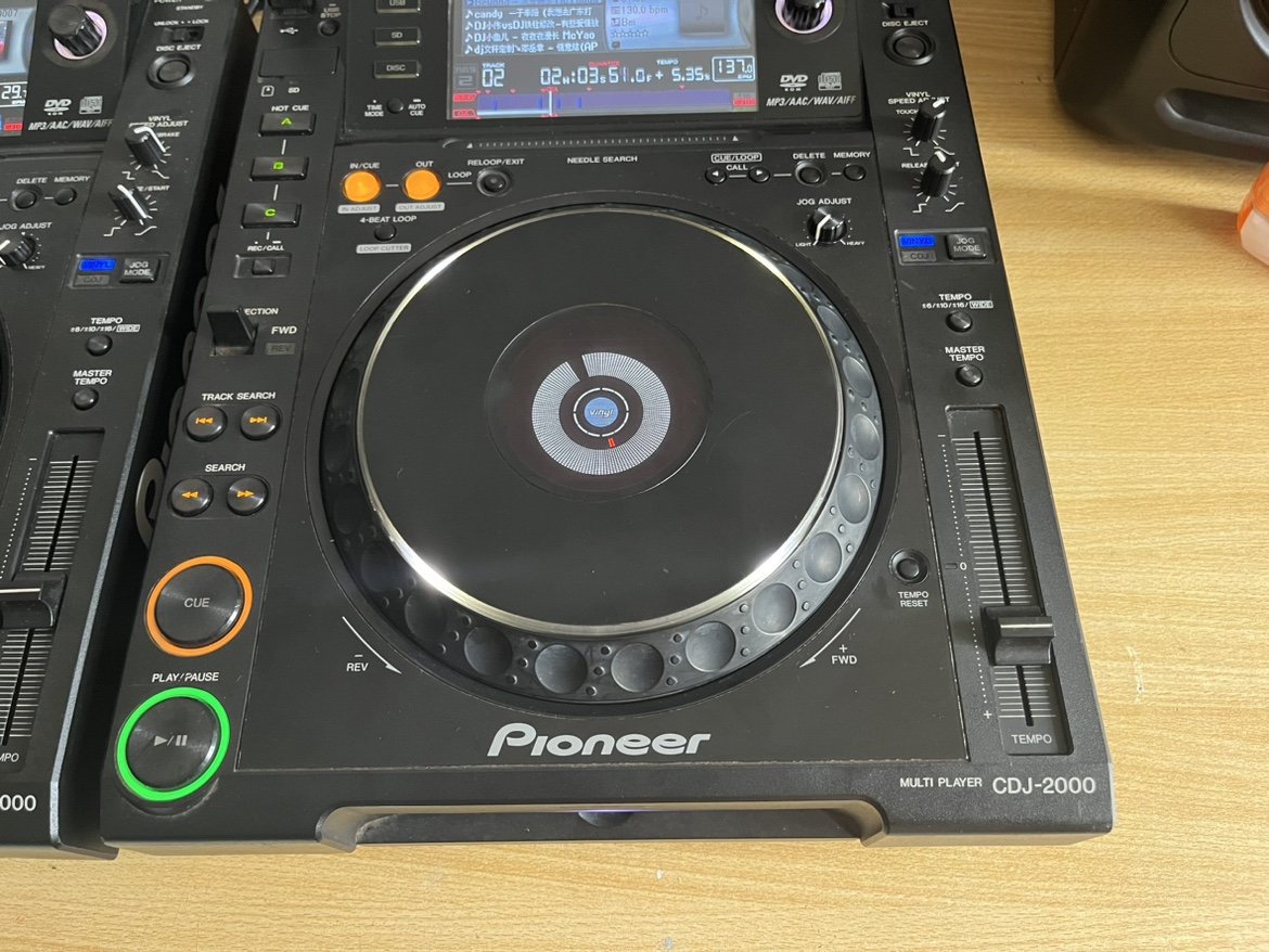 先锋2000打碟机一对 CDJ2000 正常使用 中文显示 保修 - 图0