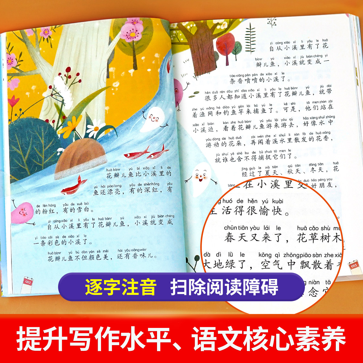 金波四季童话美文注音版全套4册 雨点儿 阳光 树和喜鹊 沙滩上的童话 一年级阅读课外书必读老师推荐经典书目儿童诗选带拼音的书籍 - 图2