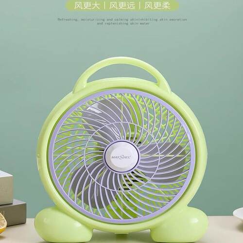 美诗儿卡通电风扇大风力家用宿舍学生台式转页迷你小型静音小电扇 - 图3