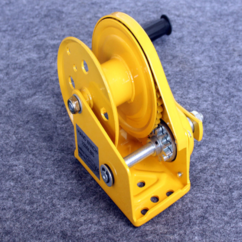 手摇绞盘双向自锁式绞盘家用小型便携牵引葫芦带刹车绞车