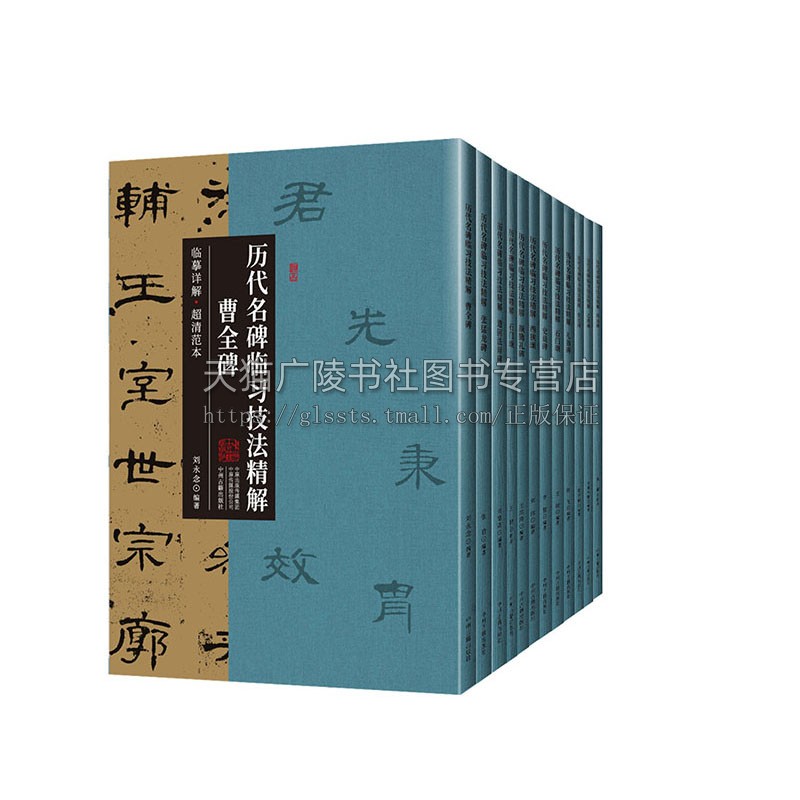 历代名碑临习技法精解(12册) 楷书篆书毛笔字帖临摹详解超清范本 大篆入门教程基本笔画间架结构临摹字帖 历代经典名碑临摹