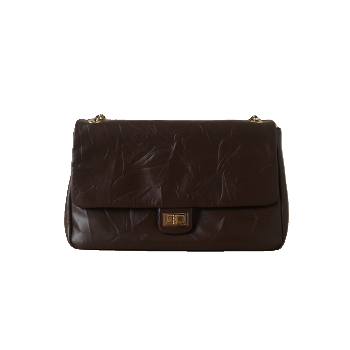 怪兽君包包2025新款真皮通勤腋下包褶皱头层牛皮邮差包质感链条包,淘宝优惠券,粉丝福利购,淘宝优惠卷