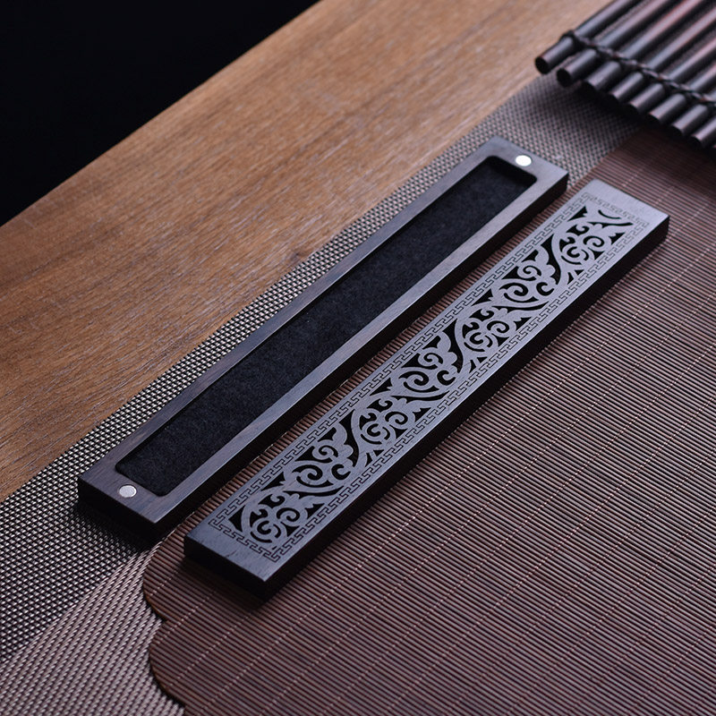 紫光檀木线香盒 实木质卧香炉香插卧式香盒香薰底座香托香架网架,淘宝优惠券,粉丝福利购,淘宝优惠卷