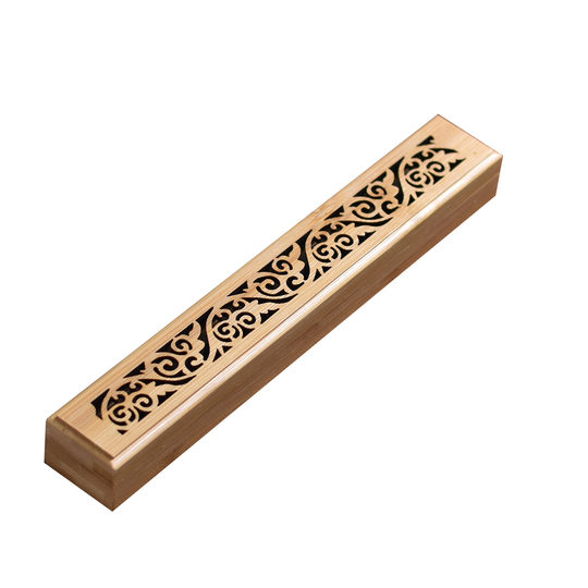 Бамбуковая шкатулка для благовоний из агара, полая курильница из сандалового дерева