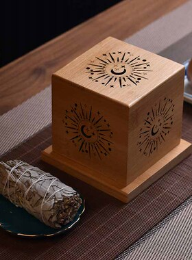几何图白鼠尾草香薰炉