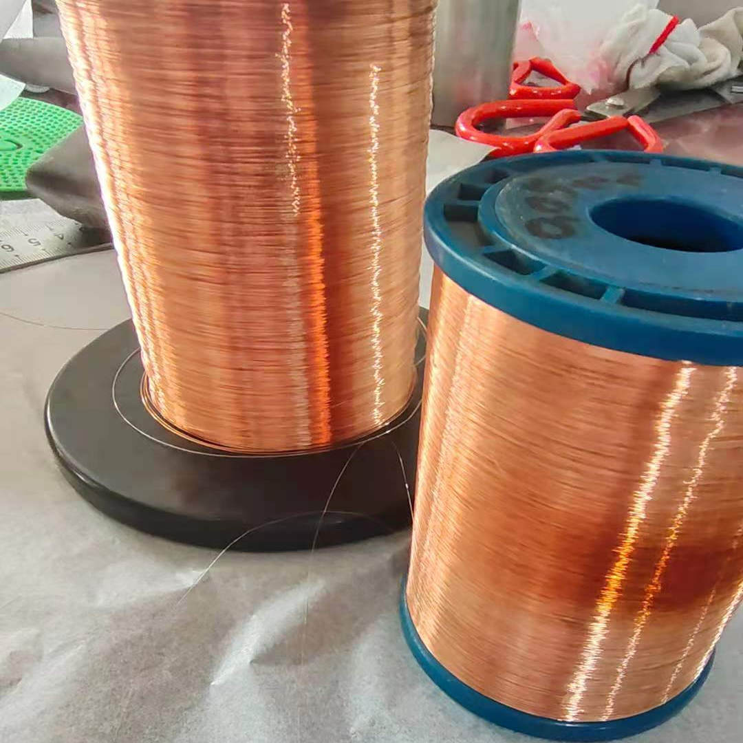 铜线漆包线耐高温免刮漆实验漆包铜丝QA-1/155直焊电磁电机线圈丝 - 图1
