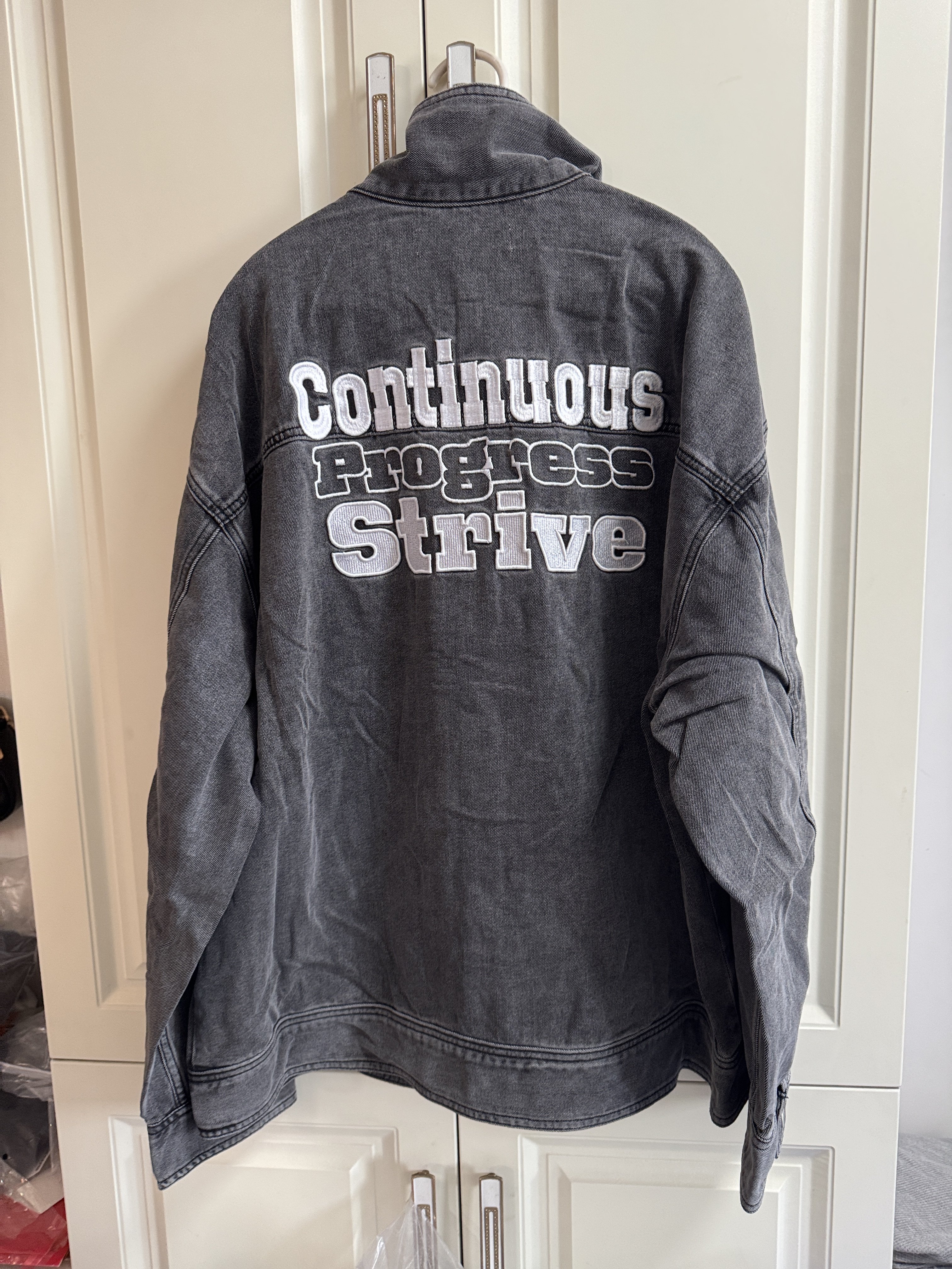 美特斯邦威男牛仔外套春秋舒适宽松立领印花牛仔上衣学院风男褂子,淘宝优惠券,粉丝福利购,淘宝优惠卷