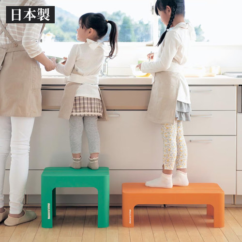 日本进口小凳子家用塑料矮凳儿童脚踏板凳换鞋凳登高凳桌下垫脚凳 - 图2