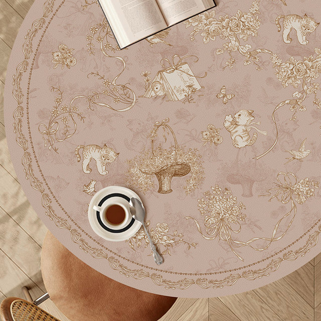 Zanwu French leather waterproof and oil-resistant dining table mat