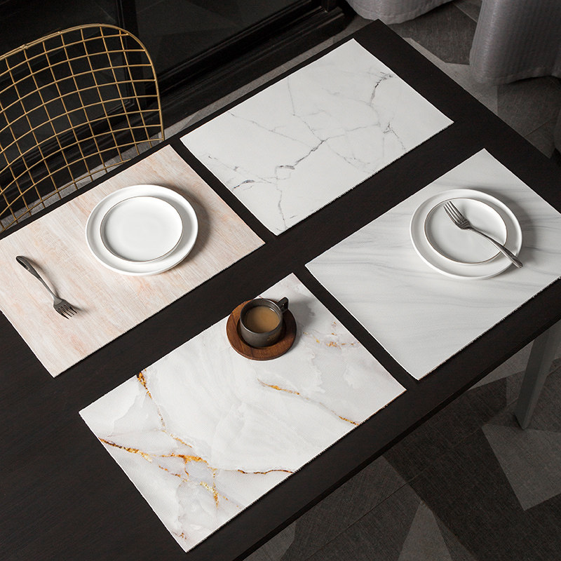 大理石纹理皮革餐垫防水防油碗垫北欧风pu皮餐垫茶几餐桌杯垫防烫,淘宝优惠券,粉丝福利购,淘宝优惠卷
