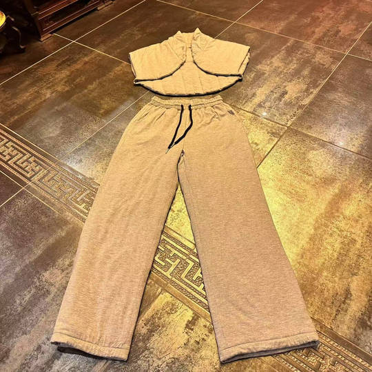 Chanzhao-women's traditional Chinese medicine health Xinjiang long-staple cotton wicking cold trousers loose wide-leg trousers swing trousers cotton trousers