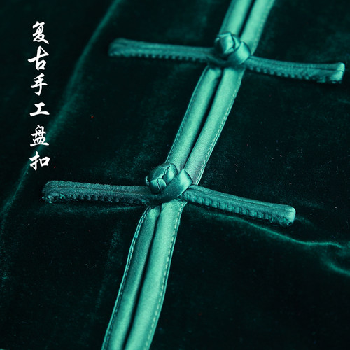 太极服女金丝绒男中老年中国风飘逸太极拳练功武术服秋冬保暖加厚 - 图2