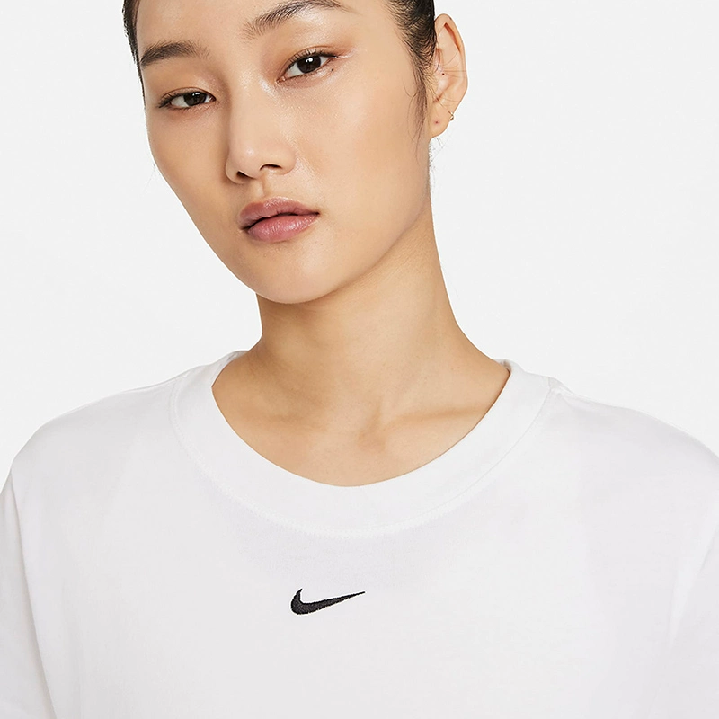 正品Nike/耐克短袖女子简约圆领半袖运动休闲透气T恤衫DD1238-100-图2