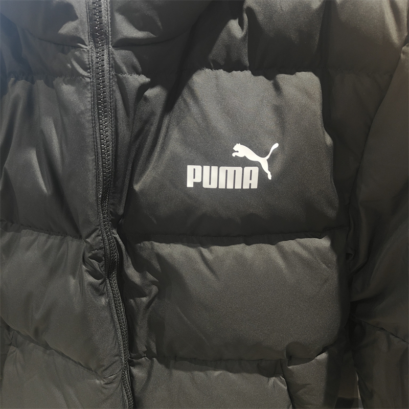 正品PUMA/彪马男子连帽羽绒服休闲运动立领保暖夹克外套678720-01 - 图1