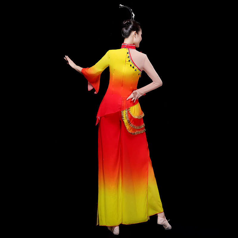 2020新款秋冬季打鼓扇子秧歌服 韵岚诗民族服装/舞台装