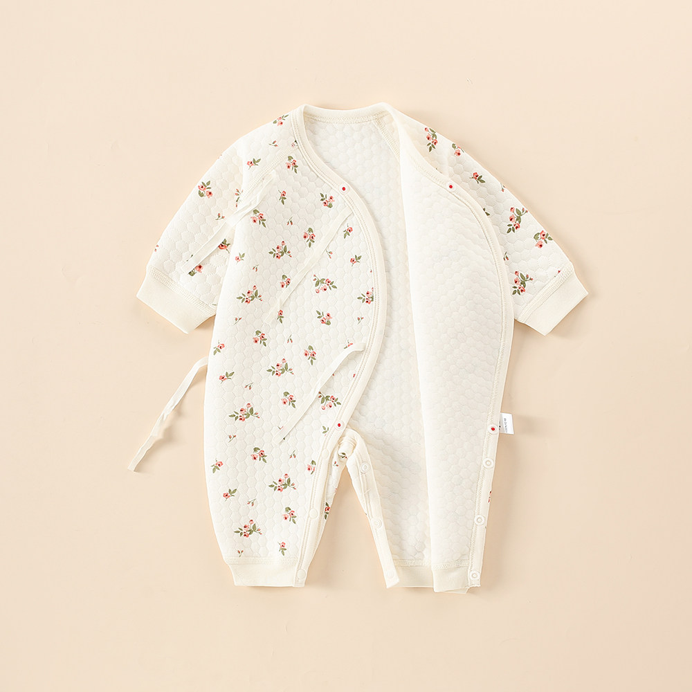 婴儿连体衣秋冬纯棉保暖新生儿衣服低体重宝宝哈衣早产儿四季爬服,淘宝优惠券,粉丝福利购,淘宝优惠卷
