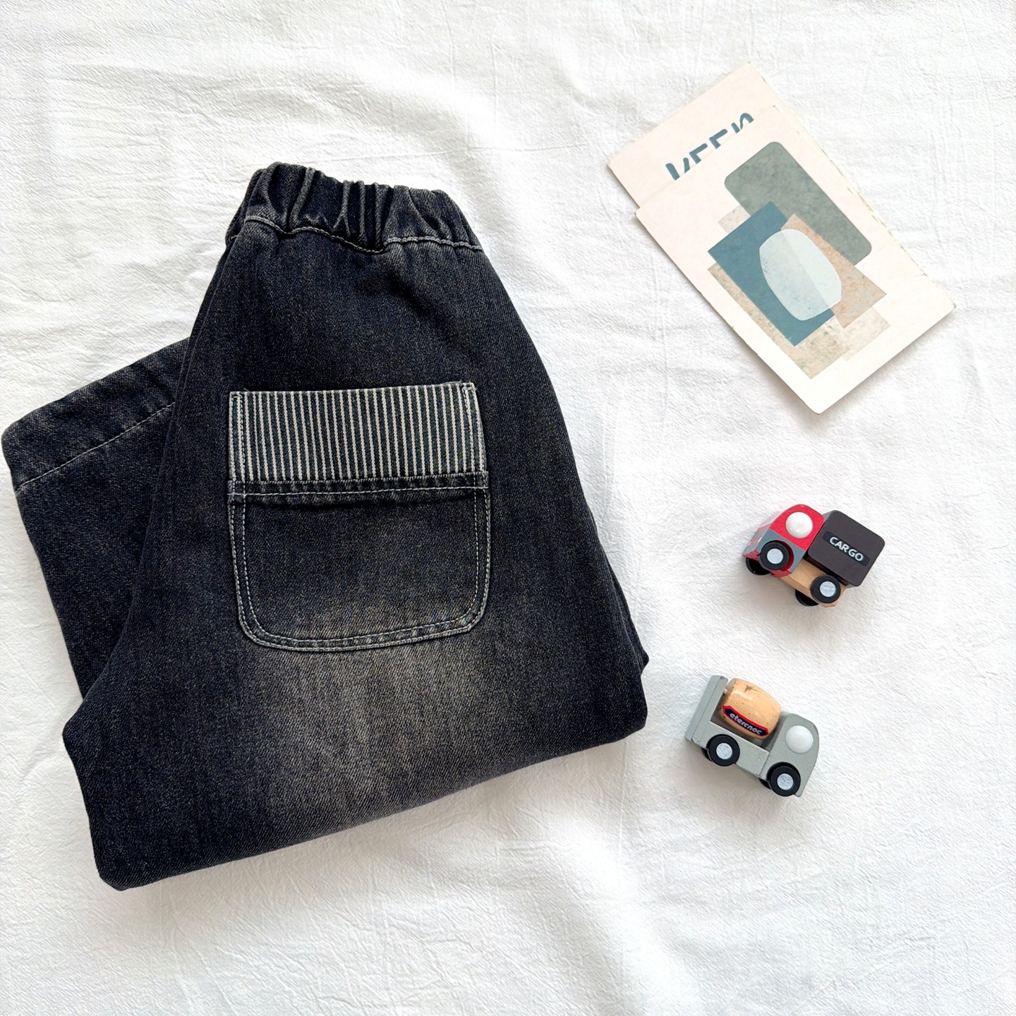 洋气百搭~男童加绒牛仔裤老爹裤2025冬季中小童宝宝一体绒休闲裤,淘宝优惠券,粉丝福利购,淘宝优惠卷