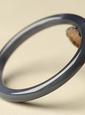 亲宝水晶浓烟紫和田玉手镯