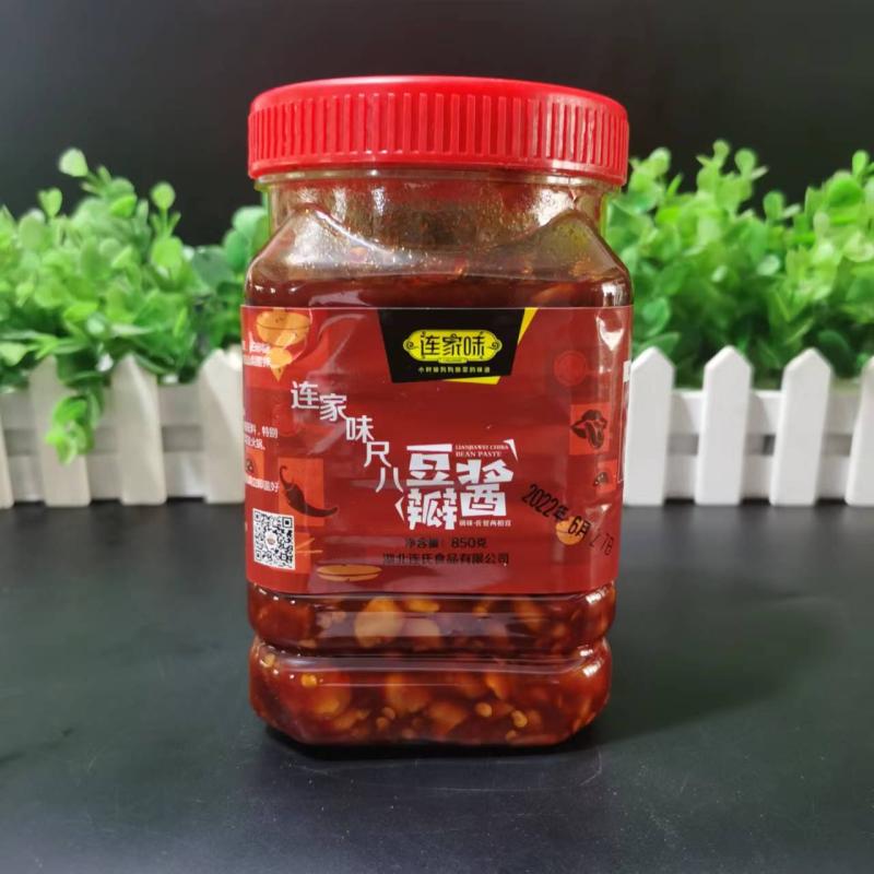 湖北荆州监利特产连家味尺八蚕豆酱豆瓣酱下饭菜850g - 图3