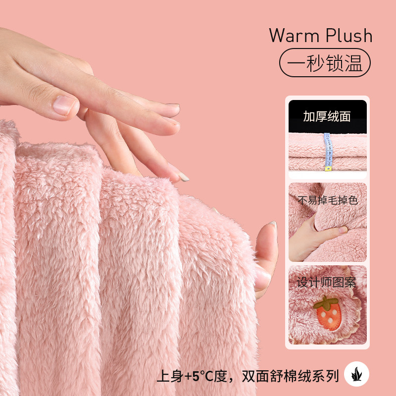 雪俐2026新款女宝睡衣儿童珊瑚绒家居服