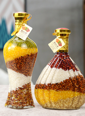 五谷丰登创意玻璃招财摆件装饰品