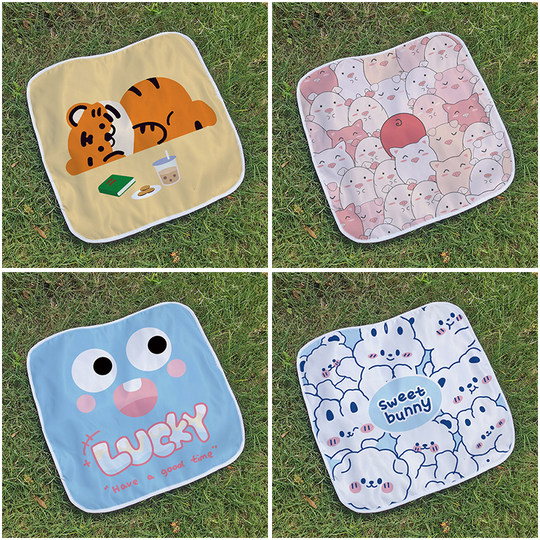 Tragbare Bus- und U-Bahn-Sitzkissen aus Plane