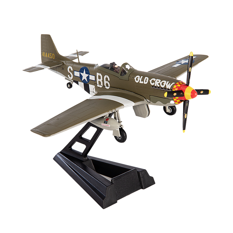 现货JC WINGS 1/72美国空军P51二战野马战斗机合金飞机模型P-51-图3