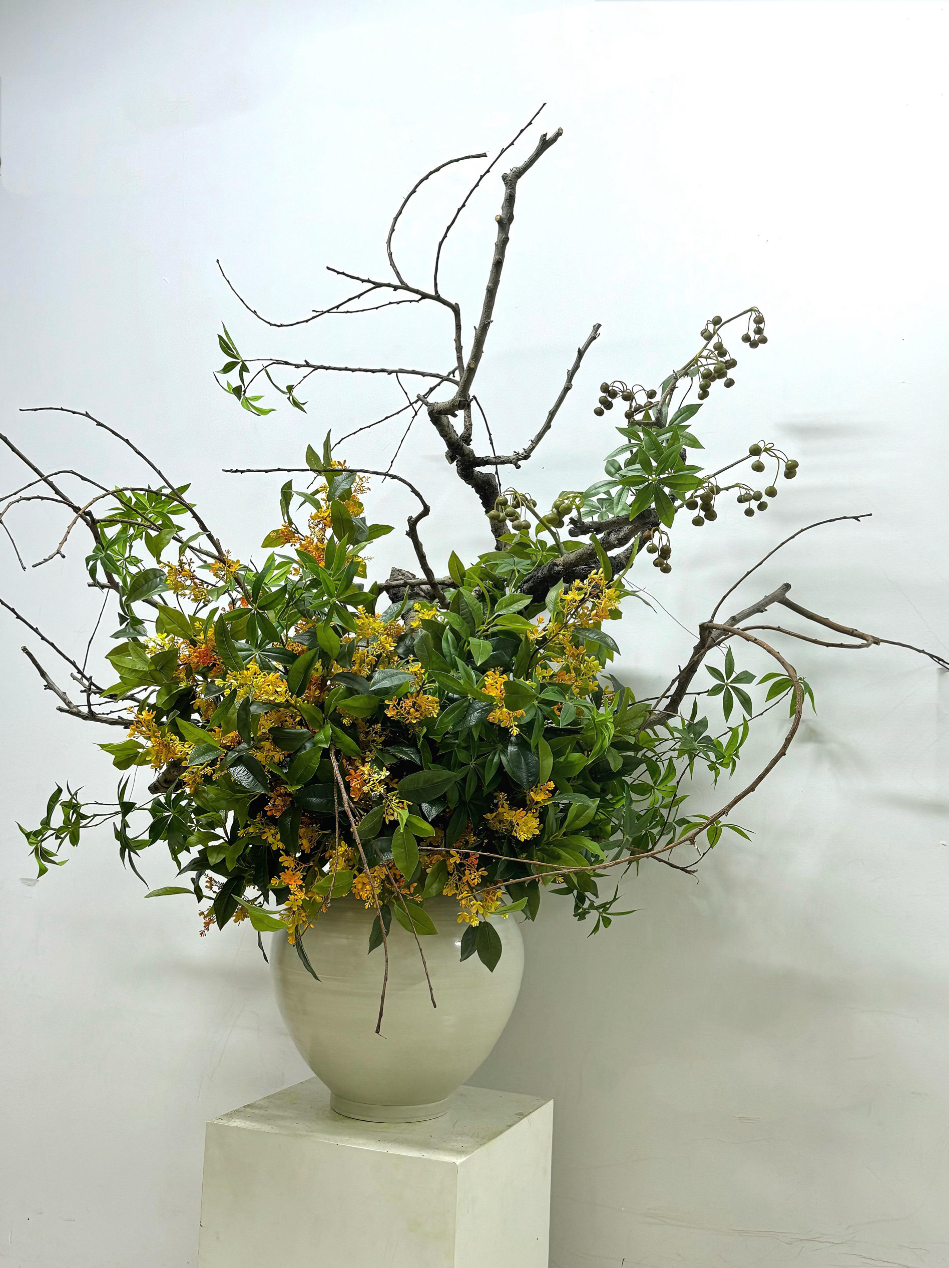 仿真花雪柳花瓶绢花室内客厅假花摆件玄关落地装饰花花艺插花配材,淘宝优惠券,粉丝福利购,淘宝优惠卷