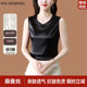 ແບບຈີນໃຫມ່ Hangzhou silk buckle vest suspender ແມ່ຍິງ summer ສູງ satin ຊັ້ນໃນແລະນອກ mulberry ເສື້ອໄຫມ