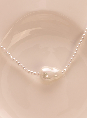 3件包邮 巴洛克珍珠蝴蝶结项链锁骨链精致轻奢百搭法式赫本小香风