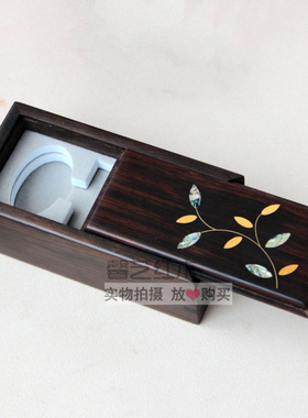 红木无事牌盒玉器盒礼品盒