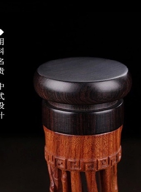 红木工艺品沉香香薰炉 紫光檀镂空立式香筒 实木质线香炉 包邮