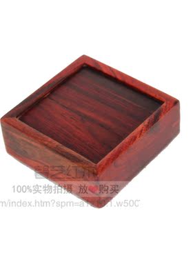 红木工艺品红酸枝实木戒指盒子