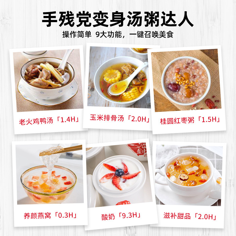 天际电炖炖锅燕窝炖盅隔水炖煲汤锅 天际电炖/煮粥锅/文火炉