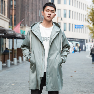 抹茶故事男士中长款休闲外套