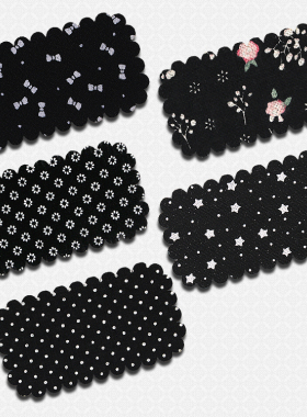 可爱风布艺个性儿童头饰品刘海贴