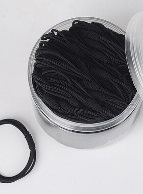 网红黑色皮套发圈头绳