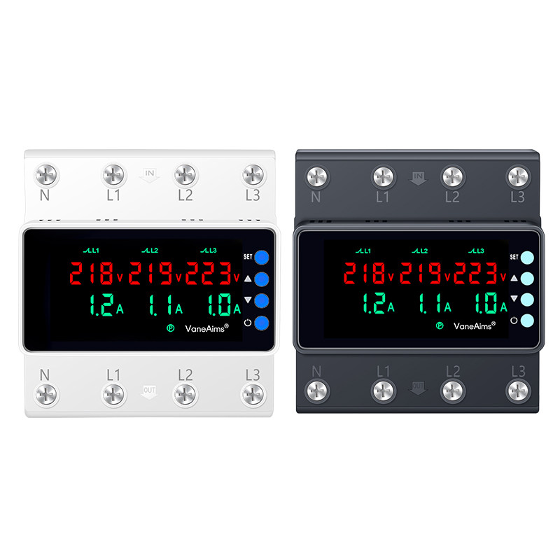 三相四线过欠压保护器380v数显63A100A可调缺相断零过流光伏开关,淘宝优惠券,粉丝福利购,淘宝优惠卷