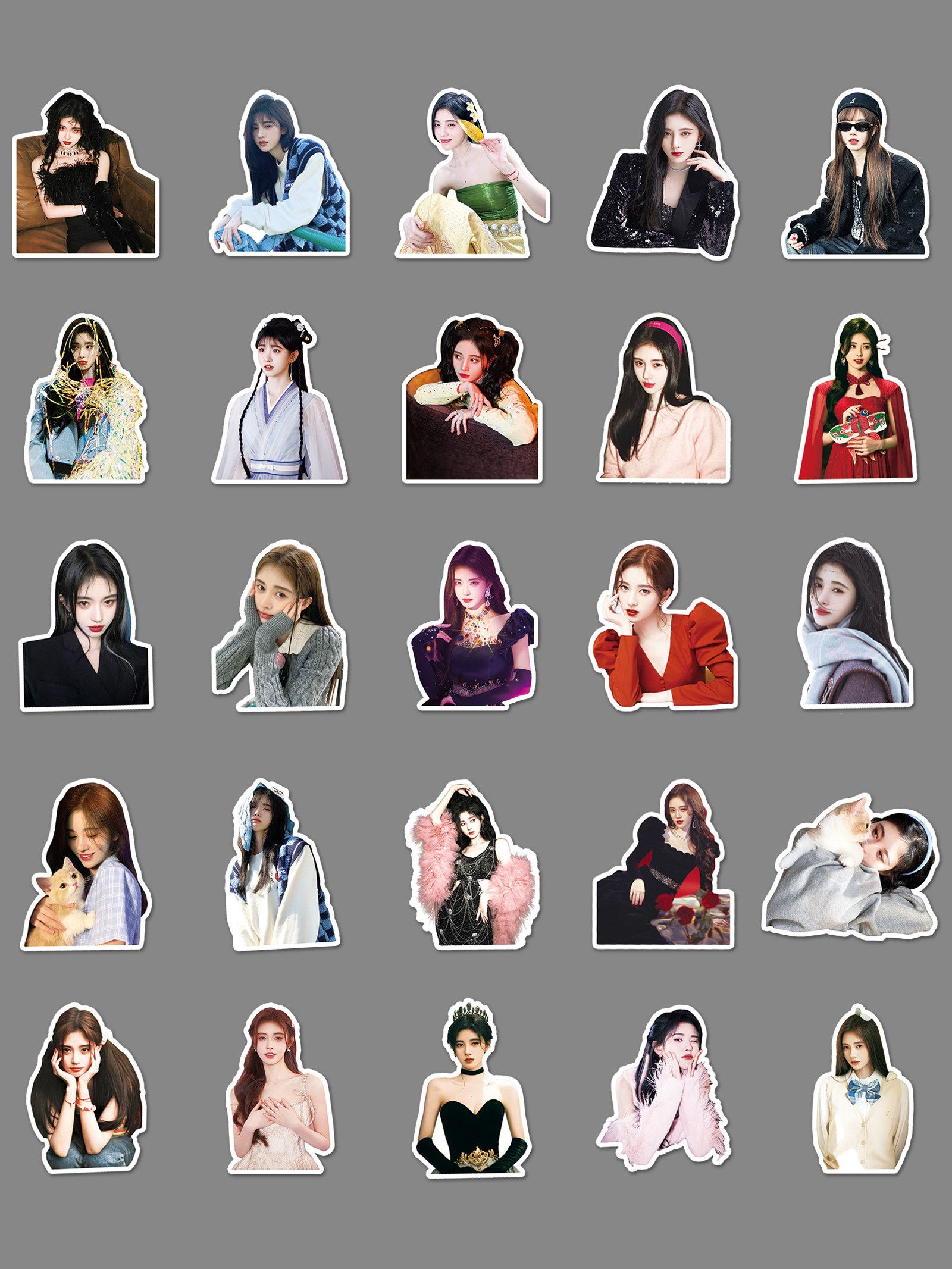 Ju Jingyi celebrity peripheral ledger material stickers