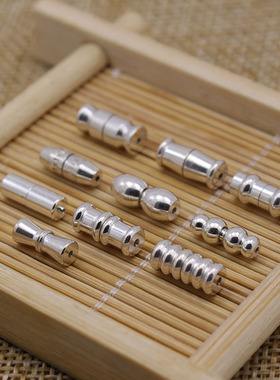 diy925纯银吊坠头发连接扣手链