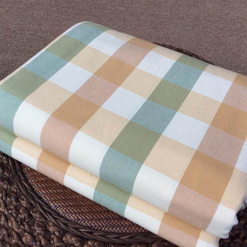 纯棉老粗布床单单件加厚不起球100全棉1.8被单三件套棉麻格子新品,淘宝优惠券,粉丝福利购,淘宝优惠卷